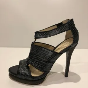 Alexandre Birman New Python Leather Bootie Sandal