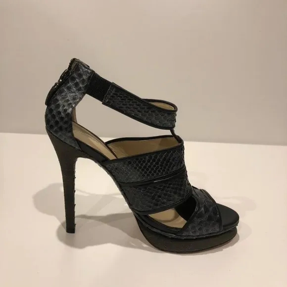 Alexandre Birman New Python Leather Bootie Sandal
