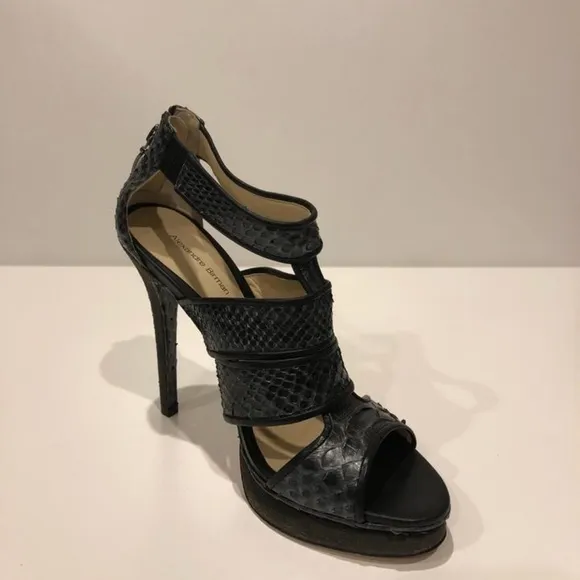 Alexandre Birman New Python Leather Bootie Sandal