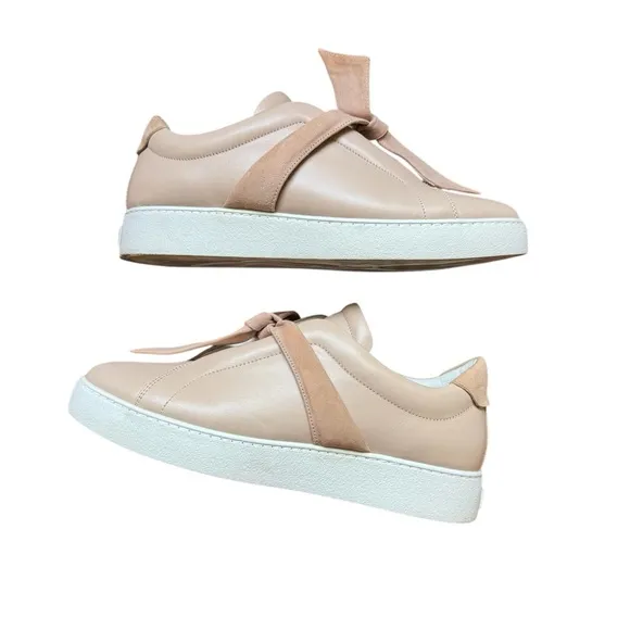 Alexandre Birman Women's Nude Clarita Sneakers Size 40