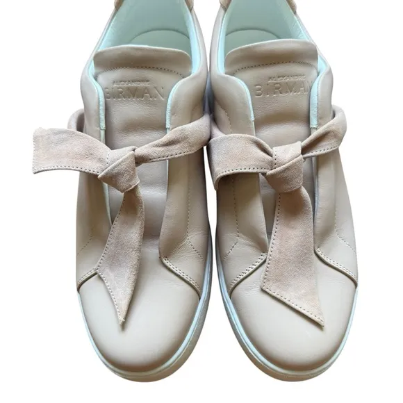 Alexandre Birman Women's Nude Clarita Sneakers Size 40