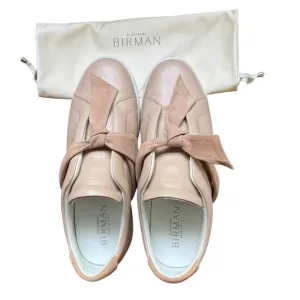 Alexandre Birman Women's Nude Clarita Sneakers Size 40