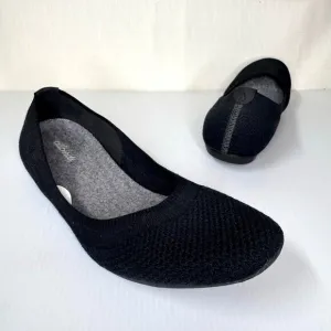 All Birds Tree Breezers Ballet Flats Women's 10 Black Sustainable Travel Comfort