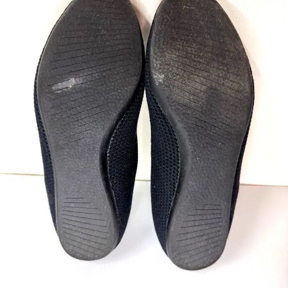 All Birds Tree Breezers Ballet Flats Women's 10 Black Sustainable Travel Comfort