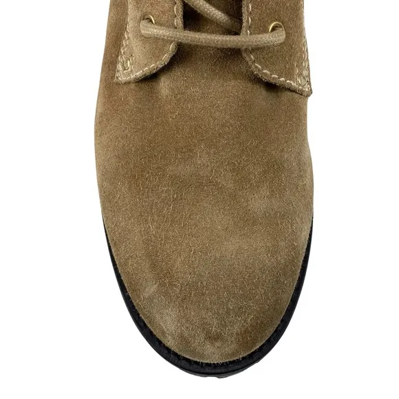 ALL SAINTS Combat Boots Lace-up w/ Buckle, Suede Paulina Worn Once EU 41 / US 11