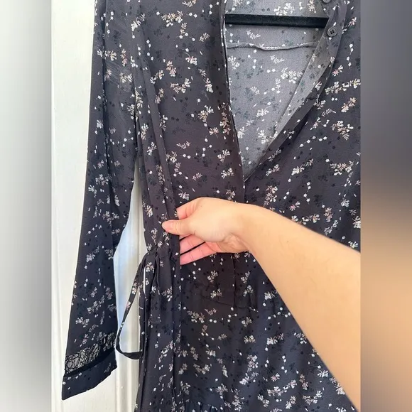 All Saints Lin Blume Silk Floral Dress
