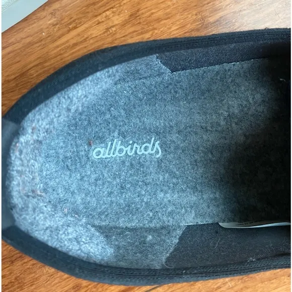 Allbirds Men's Tree Black Wool Loungers, men’s slip on shoes