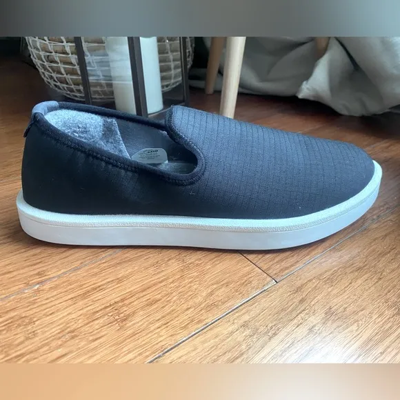 Allbirds Men's Tree Black Wool Loungers, men’s slip on shoes