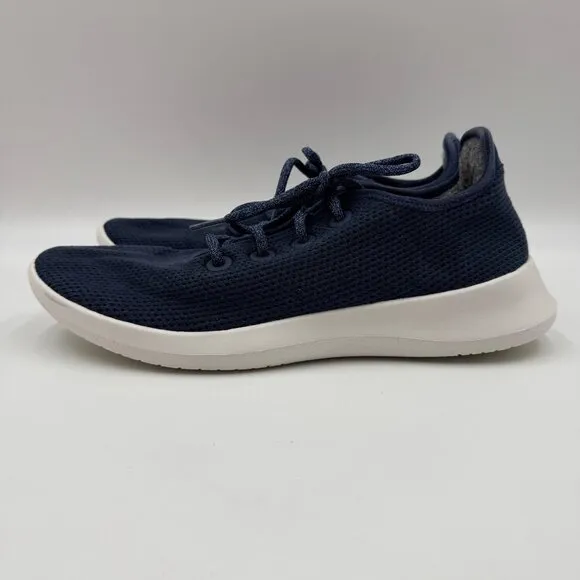 Allbirds Mens Tree Dasher Navy Blue/White Running Shoes Size 11 Lightweight