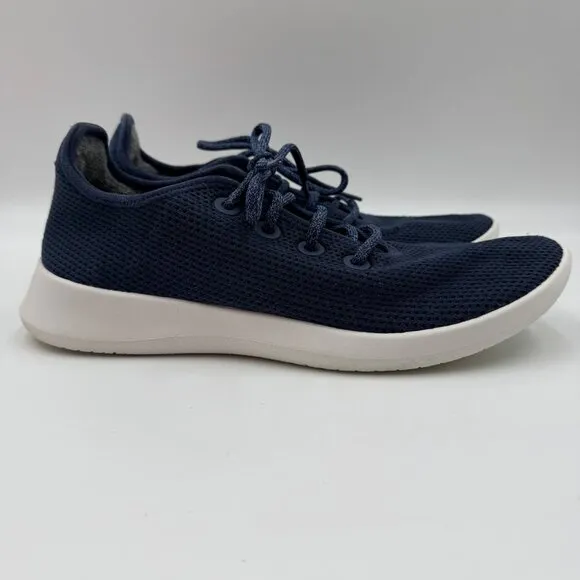 Allbirds Mens Tree Dasher Navy Blue/White Running Shoes Size 11 Lightweight