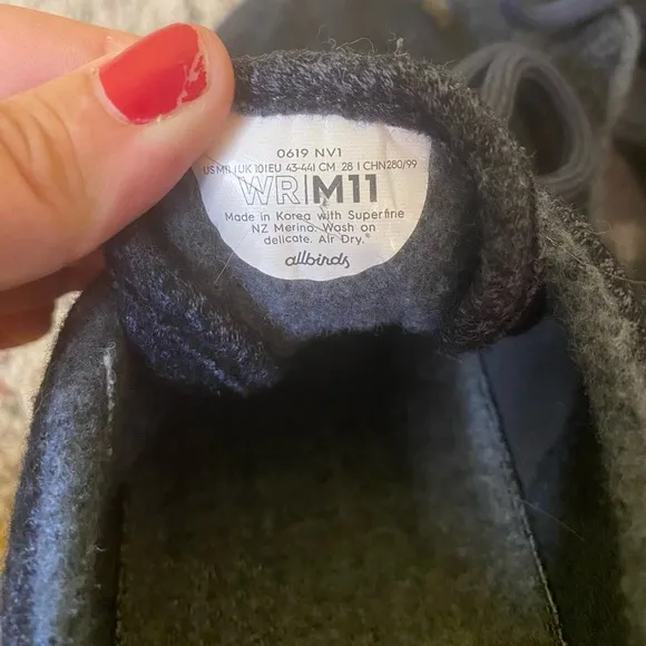 Allbirds Men’s Tree Runners Size 11 Navy Blue