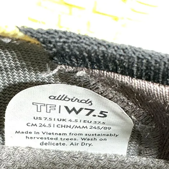 Allbirds Shoes Womens 7.5 Tree Flyers Yellow Sneakers Running Classic Casual TF