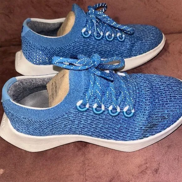 Allbirds Tree Dasher 2 Women's Blue Running Shoes Size 8.5