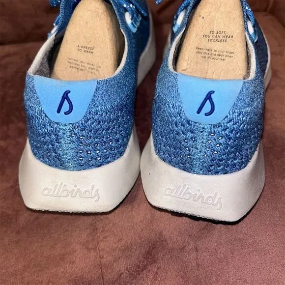 Allbirds Tree Dasher 2 Women's Blue Running Shoes Size 8.5
