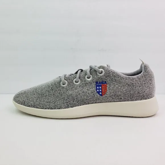 Allbirds Wool Runner RAGA Logo Mens Size 13 Gray Lace Up Casual Sneaker Shoes