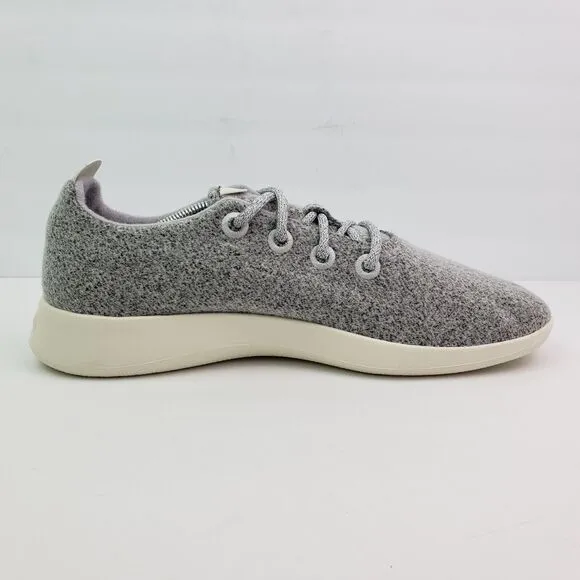 Allbirds Wool Runner RAGA Logo Mens Size 13 Gray Lace Up Casual Sneaker Shoes