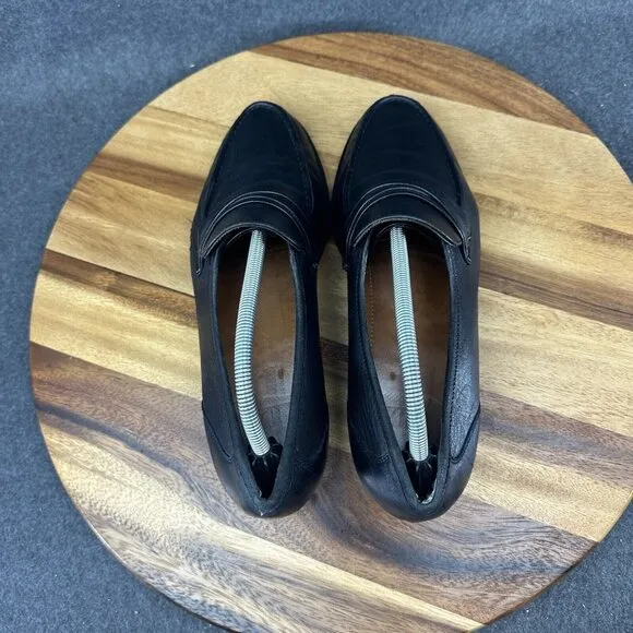 Allen Edmonds Bergamo Leather Loafer Shoes Black Size 10D 49010