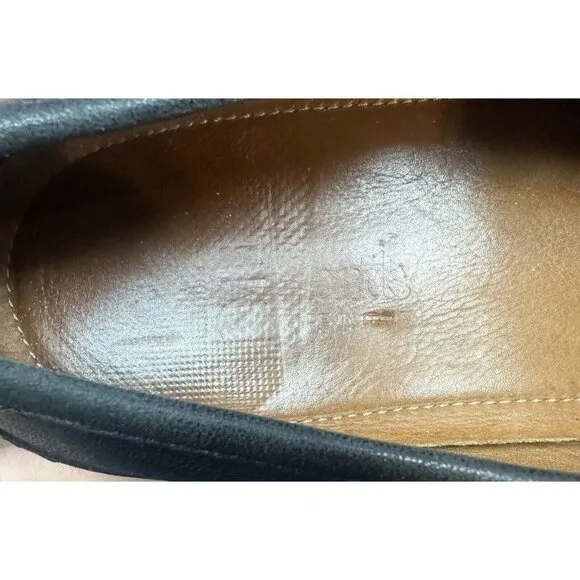 Allen Edmonds Bergamo Leather Loafer Shoes Black Size 10D 49010