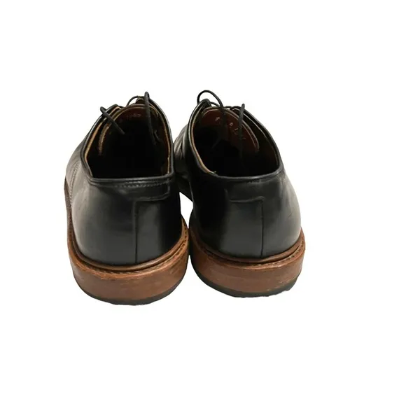 ALLEN EDMONDS Black Leather academy Oxford Casual Mens Shoes