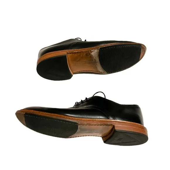ALLEN EDMONDS Black Leather academy Oxford Casual Mens Shoes