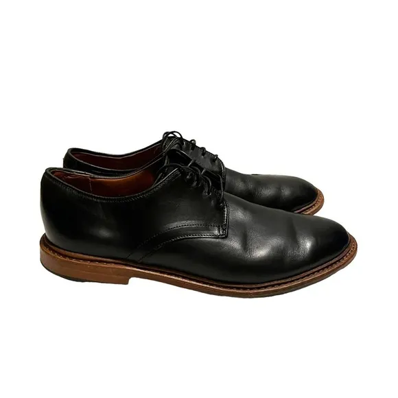 ALLEN EDMONDS Black Leather academy Oxford Casual Mens Shoes