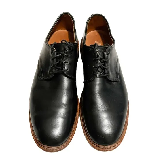 ALLEN EDMONDS Black Leather academy Oxford Casual Mens Shoes