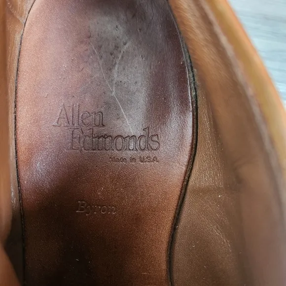 Allen Edmonds Brown Shoes Size 6.5 Byron Cap Toe Lace Up Classic Fit  Brogue