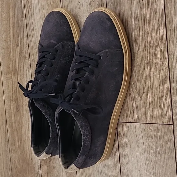 ALLEN EDMONDS Canal Court Dark Blue Suede Leather Sz 10.5 D Mens‎ Sneakers Shoes