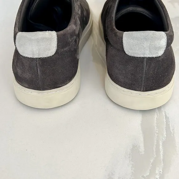 Allen Edmonds Canal Court Gray Suede Sneakers Men Sz 9 D