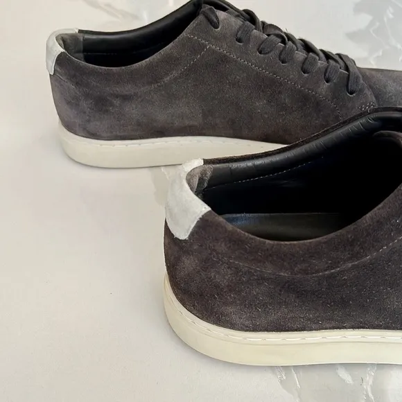 Allen Edmonds Canal Court Gray Suede Sneakers Men Sz 9 D