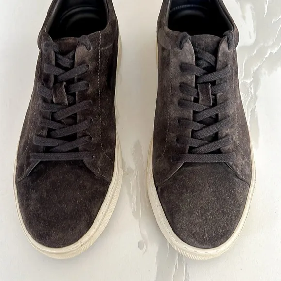 Allen Edmonds Canal Court Gray Suede Sneakers Men Sz 9 D