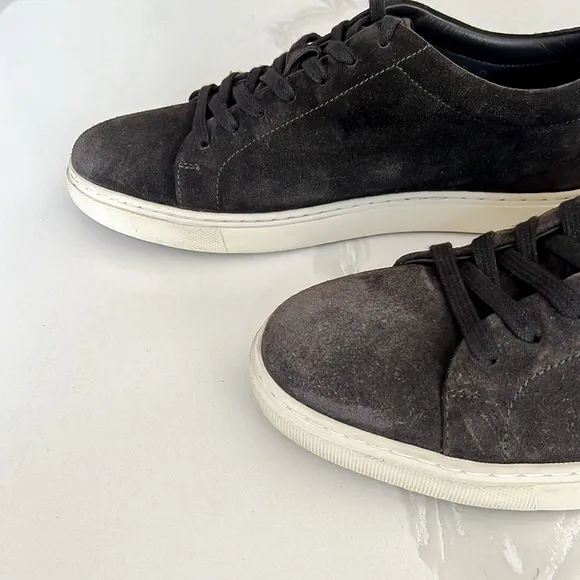 Allen Edmonds Canal Court Gray Suede Sneakers Men Sz 9 D