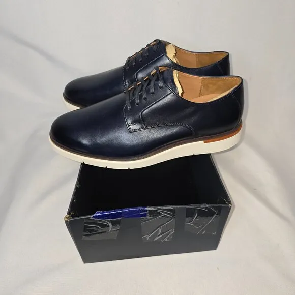 Allen Edmonds Carson Derby in Navy, Men's US Size 10D