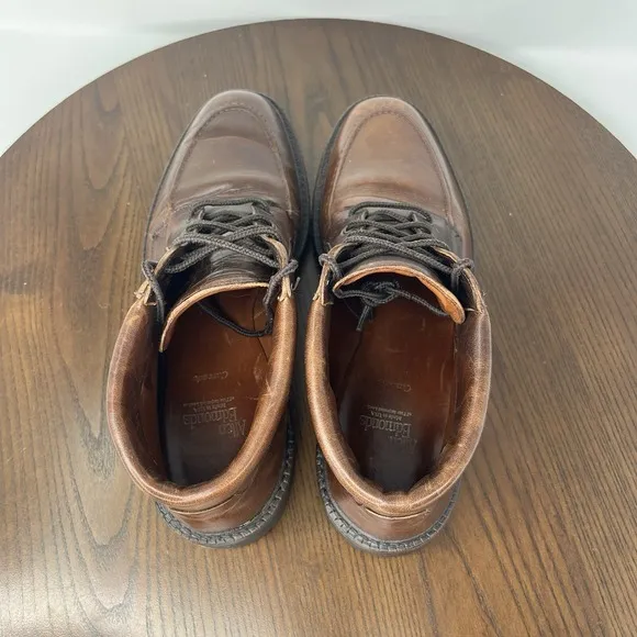 Allen Edmonds Cascade Chukka Boots Men's 9.5B Brown Leather Vibram Moc Toe 6164