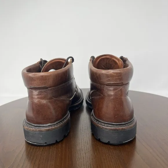 Allen Edmonds Cascade Chukka Boots Men's 9.5B Brown Leather Vibram Moc Toe 6164