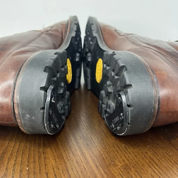 Allen Edmonds Cascade Chukka Boots Men's 9.5B Brown Leather Vibram Moc Toe 6164