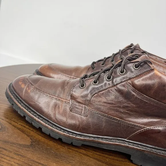 Allen Edmonds Cascade Chukka Boots Men's 9.5B Brown Leather Vibram Moc Toe 6164