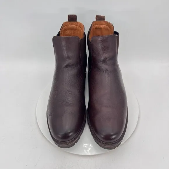Allen Edmonds Grafton Men Size 14 3E Snuff Brown Leather Slip On Chelsea Boot
