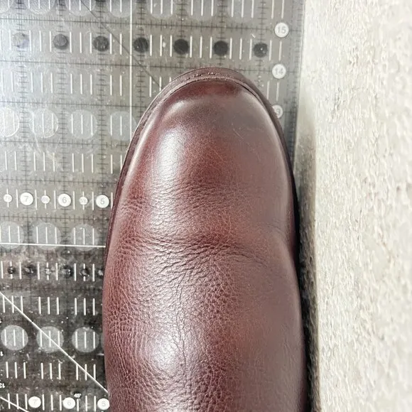 Allen Edmonds Grafton Men Size 14 3E Snuff Brown Leather Slip On Chelsea Boot