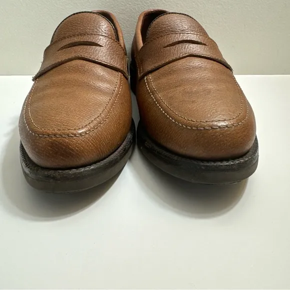 Allen Edmonds Hamilton Men’s Size 10 B Boar Leather Slip On Loafer Shoes VIBRAM‎