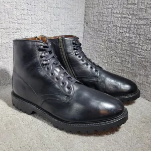 Allen Edmonds Higgins Mill Men's Size 11 3E Black Leather Side Zipper Boots 6718