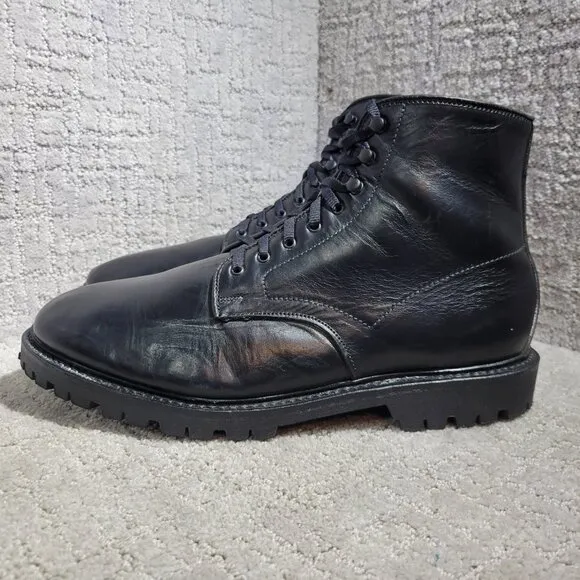Allen Edmonds Higgins Mill Men's Size 11 3E Black Leather Side Zipper Boots 6718