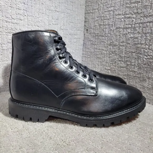 Allen Edmonds Higgins Mill Men's Size 11 3E Black Leather Side Zipper Boots 6718