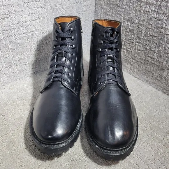 Allen Edmonds Higgins Mill Men's Size 11 3E Black Leather Side Zipper Boots 6718