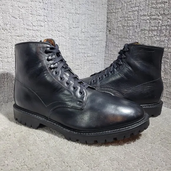 Allen Edmonds Higgins Mill Men's Size 11 3E Black Leather Side Zipper Boots 6718