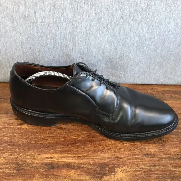 Allen Edmonds Leeds Men’s Size 11.5 3E Wide Black Leather Shoes 9521 Vibram