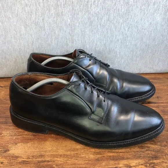 Allen Edmonds Leeds Men’s Size 11.5 3E Wide Black Leather Shoes 9521 Vibram
