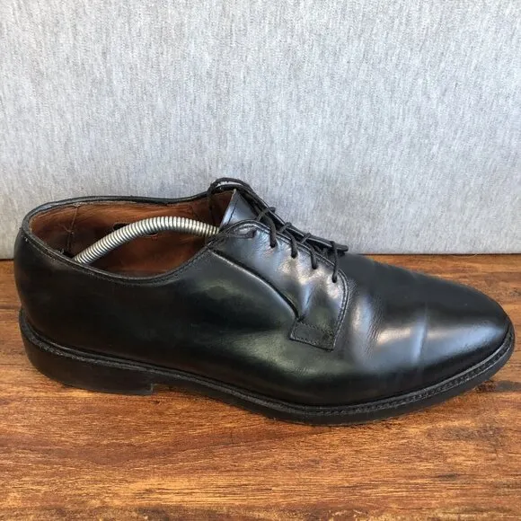 Allen Edmonds Leeds Men’s Size 11.5 3E Wide Black Leather Shoes 9521 Vibram