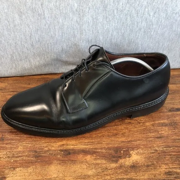 Allen Edmonds Leeds Men’s Size 11.5 3E Wide Black Leather Shoes 9521 Vibram