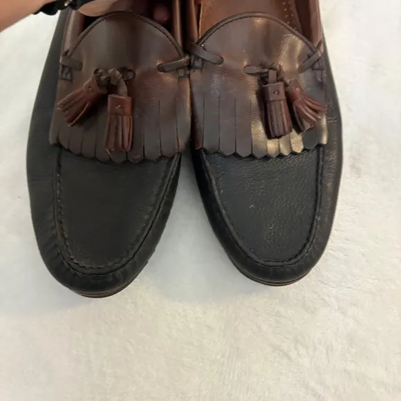 Allen Edmonds Nashua Tassel Loafers Leather Dress Shoes Black Brown Size 13